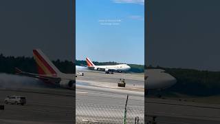 Kalitta Air 747 Arrival Anchorage Alaska Plane Spotting [upl. by Nitnilc]