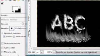 tutorial Burning words with gimp  scritte di fuoco con gimp [upl. by Dreyer]