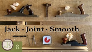 Jack  Joint  Smooth Plane To A Gauge Line  The Hand Tool Practice 8 [upl. by Lemon81]