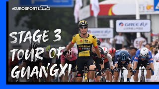 JUMBOVISMA ON TOP 🔥  Tour Of Guangxi Stage 3 Conclusion  Highlights  Eurosport [upl. by Irep]