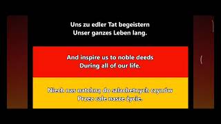 Hymn Narodowy NiemiecGerman National AnthemDeutsche Nationalhymne [upl. by Adamski]