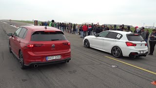 BMW M140i F20 vs Volkswagen Golf 8 GTI [upl. by Llerat]