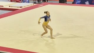 Kaylia Nemour  Sol DN1  Floor  Club National Championships  Avoine Beaumont 2024 [upl. by Tyler]