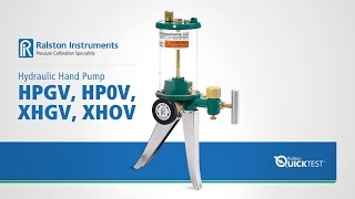 Hydraulic Hand Pumps HPGV HP0V HXGV Features and Benefits  Ralston Instruments [upl. by Lohman]