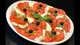 RECETTE D’ÉTÉ RAFRAÎCHISSANTE LA SALADE DE TOMATE MOZZARELLA ET PESTO [upl. by Ardeth170]