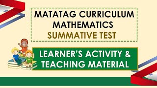 SUMMATIVE TEST II NUMERACY II MATHEMATICS 3 [upl. by Emersen]