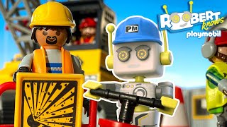 ROBert weet het  Aflevering 15 Hoe wordt een huis gesloopt  PLAYMOBIL Nederland [upl. by Elrak708]