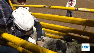 Trey Kimzey 2024 NFR Round 1 [upl. by Euqinamod]