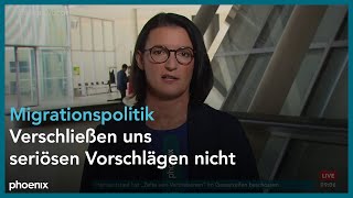 phoenix tagesgespräch mit Irene Mihalic zur Debatte über eine härtere Migrationspolitik am 100924 [upl. by Osber]