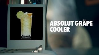 ABSOLUT GRÄPE COOLER DRINK RECIPE  HOW TO MIX [upl. by Gilligan]