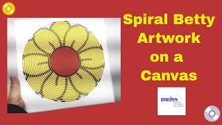 How to make Spiral Betty Artwork on a Canvas with your Cricut  Spiral Betty Easy Tutorial [upl. by Denman]