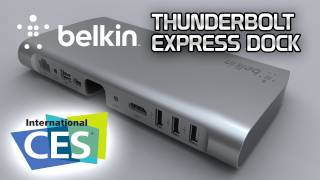 GIGA AUF DER CES  Belkin Thunderbolt Express Box [upl. by Missie586]