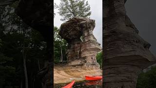 Michigan’s most famous tree The lone white pine at Chapel Rock picturedrocks chapelrock [upl. by Dleifrag]