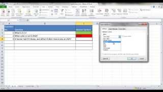 Create a Basic Quiz in Excel [upl. by Rachaba]