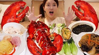 산후조리원 랍스터 🦞 랍스터 치즈 버터구이 미역국 먹방 Lobster Butter Cheese korean noodles Seafood Mukbang ASMR Ssoyoung [upl. by Stacia]