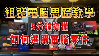 5分鐘搞懂2023年如何選購電腦零件！電腦組裝配單思路教學！ [upl. by Adnalu]