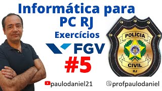 Informática para Concursos  Paulo Daniel  Questões FGV para o concurso da PC RJ  Prova PC RN [upl. by Hoi]