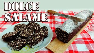 🍫 SALAME DI CIOCCOLATO Dolce salame  ricetta originale [upl. by Ohare886]