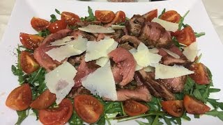 Tagliata di Manzo con Rucola e Grana [upl. by Yednarb]