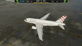 VATSIM flight on Croatia Airlines A319 to London  XPlane 12 in all its beauty [upl. by Dihaz]