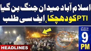 Samaa News Headlines 09 PM  PTI Jalsa Islamabad Live  PTI vs Police  08 Sep 2024  SAMAA TV [upl. by Adaurd]