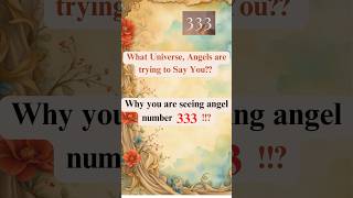 4 Reasons why you are seeing Number 333 Angel number meaning ✨ shorts ytshorts [upl. by Jilli]