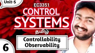 Both Controllability and Observability in single Problem in Tamil EC3351 Control Systems in Tamil [upl. by Nonohcle529]