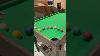 Half Moon🌙 pool drill 8ballpool billiards yputubeshorts shorts satisfying [upl. by Neeneg]