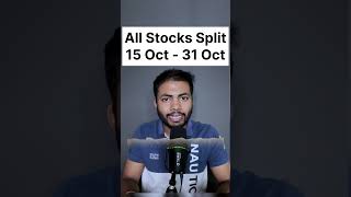 Upcoming Stock Split in October🔥 Latest Stocks Split News stockmarket stocksplit shortsfeed [upl. by Nalliuq]