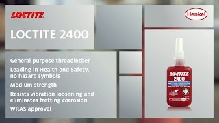 How to use LOCTITE 2400  Threadlocker medium strength  Health and Safety [upl. by Lrad363]