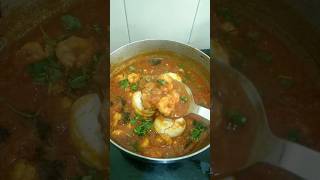 Egg Prawn Masale Gravy Recipe minivlog ytshort ytviral prawnrecipe [upl. by Anoik]