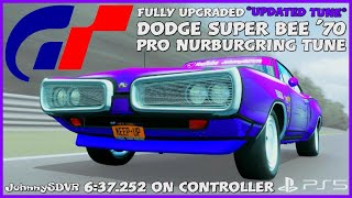 Gran Turismo 7  Dodge Super Bee 70 Pro Tune  Nurburgring Updated Setup  GT7 152 Physics [upl. by Rozamond]