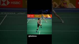 the backhand king 👑badminton leeziijia backhandsmash [upl. by Ahsilrac]