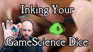 Inking GameScience Dice [upl. by Wesle]