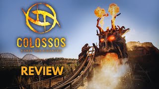 Colossos  Kampf Der Giganten  REVIEW  Heide Parks Huge Wooden Roller Coaster [upl. by Ayokal]