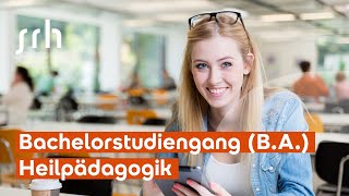 Bachelorstudiengang Heilpädagogik BA  SRH Wilhelm Löhe Hochschule Fürth [upl. by Assetnoc]