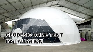 Liri Tent Geodesic Dome Tent Installation Video of Half Sphere Tent [upl. by Armallas256]