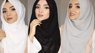 SIMPLE FULL COVERAGE HIJAB STYLES [upl. by Anihpled]