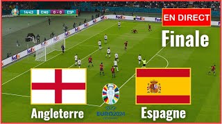 Espagne vs Angleterre en direct Finale Coupe dEurope Euro 2024 Simulation football Gameplay PC [upl. by Millham]