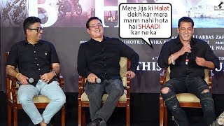 Salman Khan Makes Fun Of Atul Agnihotri Infront Of Media  Zinda Song Launch [upl. by Elin]