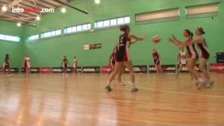 Netball Game Catching Skills [upl. by Toolis335]