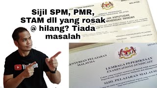 Cara dapatkan semula sijil SPM dan sijil peperiksaan yang telah rosak atau hilang [upl. by Hapte]