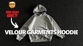 ⚠️ Der BESTE HEAVY HOODIE für 60€  ⚠️VELOUR GARMENTS 600 GSM Hoodie im Check  mubiix [upl. by Ahterahs]