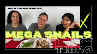 EATING GIANT SNAILS  MARCH MADNESS 2021 [upl. by Euhc]