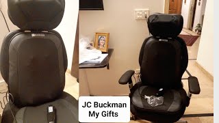 Back pain Remedy JC Buckman Massager  Price Reviews How To Use JC Buckman Neck amp Back Massager [upl. by Oinotna]