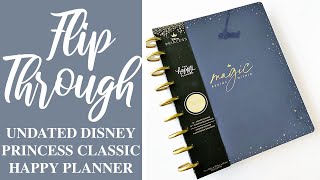 UNDATED DISNEY PRINCESS MAGIC BEGINS WITHIN CLASSIC HAPPY PLANNER  Dashboard Layout [upl. by Ahsitul]