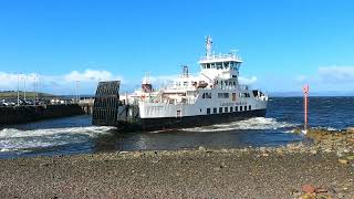 Calmac ferry Loch Shirra at Largs [upl. by Edwina89]