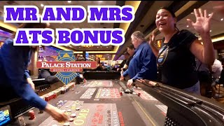 Mr and Mrs Hitting the Bonus on the Craps table at the Palace Station [upl. by Jordana]