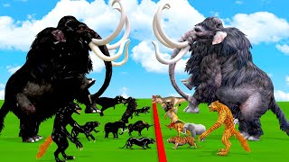 10 White Mammoth Elpehant vs Prehistoric Mammals vs White Albino Animals Size Comparison [upl. by Mike]