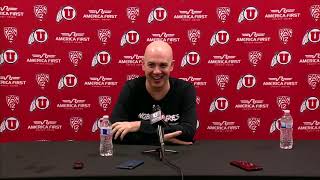 Utah Basketball Press Conference  22724 [upl. by Meingolda]